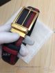 AAA Prada Leather Belt - Red And Black Leather Gold Buckle (8)_th.jpg